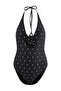 Pack of Polka Dot V-Neck Covered Floral Appliqué Regular Swimsuits Tbess26Ma00053 - 5