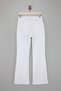 Beyaz Yüksek Bel Comfort/Esnek İspanyol Paça Flare Jeans TWOAW26JE00047 - 6