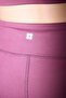 Bordo Fırçalı Soft Kumaş Reflektör Baskılı İspanyol Paça Yoga Örme Spor Tayt THMAW24TY00066 - 5