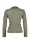 Wardrobe Essentials Açık Haki Fitilli Polo Yaka İnce Triko Kazak TWOSS26KZ00004 - 6
