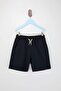 Navy Blue-Grey-Black 3-Piece Boys' Plain Knitted Shorts & Bermuda Shorts Tkdss26Sr00004 - 10