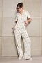 Teen Mavi %100 Pamuklu Ayıcık Desenli Örme Pijama Takımı THMSS26PT00025 - 2