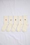 Ecru 5-Pack Embroidered Socks Unisex Socks Tmnss26Co00001 - 2