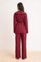 Bordo Kimono Pantolon Alt Üst Takım TCTSS26US00038 - 4