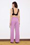 Limited Edition Lila Wideleg Dokuma Premium Pantolon TWOSS26PL00057 - 7