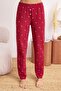 Bordo Kirazlı Fermuarlı Yumuşak Waffle Örme Pijama Takımı THMAW26PT00186 - 3