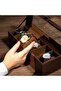 Watch Box Organizer for Men 6 Slot Watch Case with Glass Lid & Drawer Double Layer Watch Hold - 2