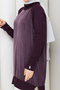 Women's Side Zipper Silk Cupra Mercerized Knitwear Tunic - 6