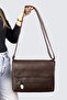 Unisex Brown College Genuine Leather Messenger Bag - 7