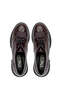 Women's Genuine Leather Claret Red Patent Leather Casual Shoes - 5