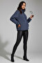 Indigo Plush Knitted Sports Sweatshirt - 3