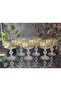 Handmade Crystal Tassel 24K Gold Engraving 6-Piece Serving Bowl Ice Cream Bowl - 3