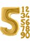 مقاس متوسط 76-80 سم (خمسة أرقام) بالون ذهبي - 2