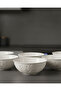 6-Person Embossed Pattern Pera Soup Bowl 13cm Cream Color - 4