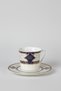 2-Piece Navy Blue Gold Gilded Palace Porcelain Coffee Cup Set
