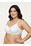 4 Pieces Cotton Underwire-Free Sponge-Free Combed Comfortable Women's Bra (White-Black-Grey-Skin) - 2