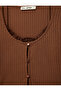Slim Fit Long Sleeve Buttoned Athlete Crew Neck Camisole T-Shirt - 5