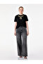 Short Sleeve Crew Neck T-Shirt with Leopard Scarf Print Detail - 2