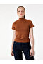 Slim Fit Short Sleeve High Neck T-Shirt