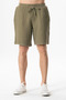 Elastic Waist Windproof Women'S/Men's Unisex Muslin Summer Shorts Khaki Hk - 6