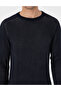 Navy Blue Slim Fit Crew Neck Sweater Sweater 50297117-Vr033 - 6