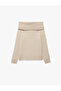 Long Sleeve Off-the-Shoulder Knitwear Sweater - 4