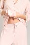 Sophia Knitted 3/4 Sleeve Shirt and Pants Set Pajama Set - Pink - 3