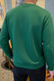 Men's Tiger Printed Loose Green Sweatshirt - 5