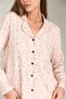 Rabbit Knitted Long Sleeve Shirt Pants Set Pajama Set - Light Pink - 3
