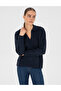 Navy Blue Comfort Fit Polo Neck Sweater 50317226-Vr033 - 3