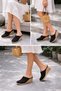 Women's Closed Toe Espadrille – Wedge Heel & Linen Slippers Model