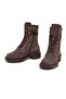 Women's Mink Zippered Lace-Up Suede Leather Boots 25Wfd202710 - 3