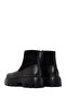 Men's Black Thick Soled Leather Boots 25Wfd640514 - 6