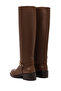 Women's Brown Buckle Leather Boots 25Wfd101518 - 6
