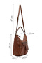 Women's Brown Long Strap Shoulder Bag 25Wbd255318 - 2