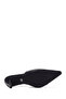 Women's Black Open Back Thin Heeled Shoes 25Afe480418 - 5