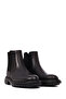 Men's Black Leather Chelsea Boots 25Wfd605618 - 2