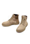 Men's Mink Lace-Up Thick Soled Leather Boots 25Wfd7005V3 - 4