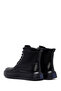Men's Black Zippered Thick Soled Leather Boots 25Wfd695418 - 6