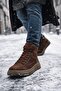 Men's Brown Lace-Up Nubuck Leather Sports Boots 25Wfd8300V3 - 2