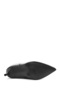 Women's Black Zippered Thin Heeled Boots 25Wfe401118 - 5
