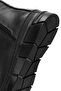 Women's Black Zippered Leather Comfort Boots 25Wfd360418 - 8