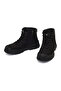 Men's Black Lace-Up Zippered Nubuck Leather Casual Boots 25Wfd6426V3 - 4