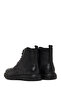 Men's Black Zippered Leather Boots 25Wfd8202Ft - 6