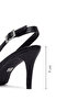 Women's Black Open Back Thin Heeled Shoes 25Afe480418 - 2