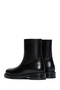 Women's Black Zippered Leather Boots 25Wfd180518 - 6