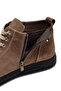 Men's Beige Zippered Nubuck Leather Sports Boots 25Wfd7606V3 - 7