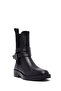 Women's Black Zippered Leather Boots 25Wfd202518 - 7