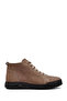 Men's Beige Zippered Nubuck Leather Sports Boots 25Wfd7606V3