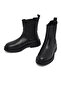 Women's Black Leather Chelsea Boots 25Wfd186818 - 3
